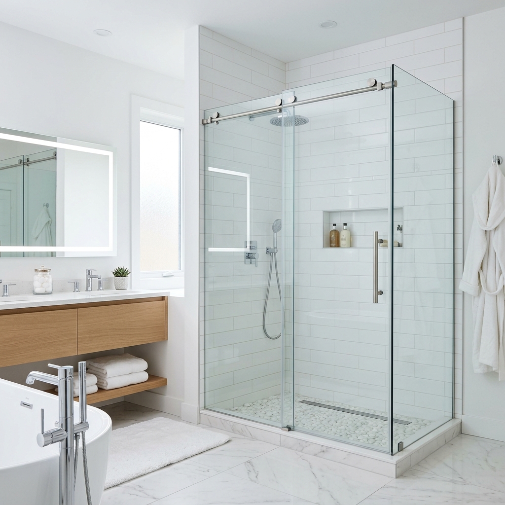 Jasa Pemasangan Pintu Kaca Kamar Mandi (Shower Box) Rapi di Cinere